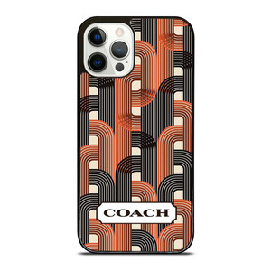 COACH NEW YORK PATTERN BROWN iPhone 12 Pro Case